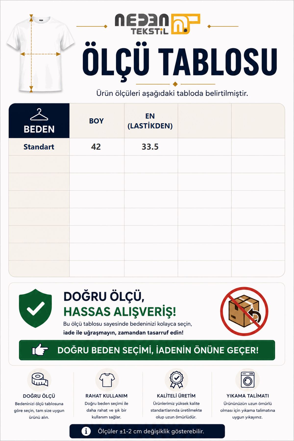 Ölçü tablosu