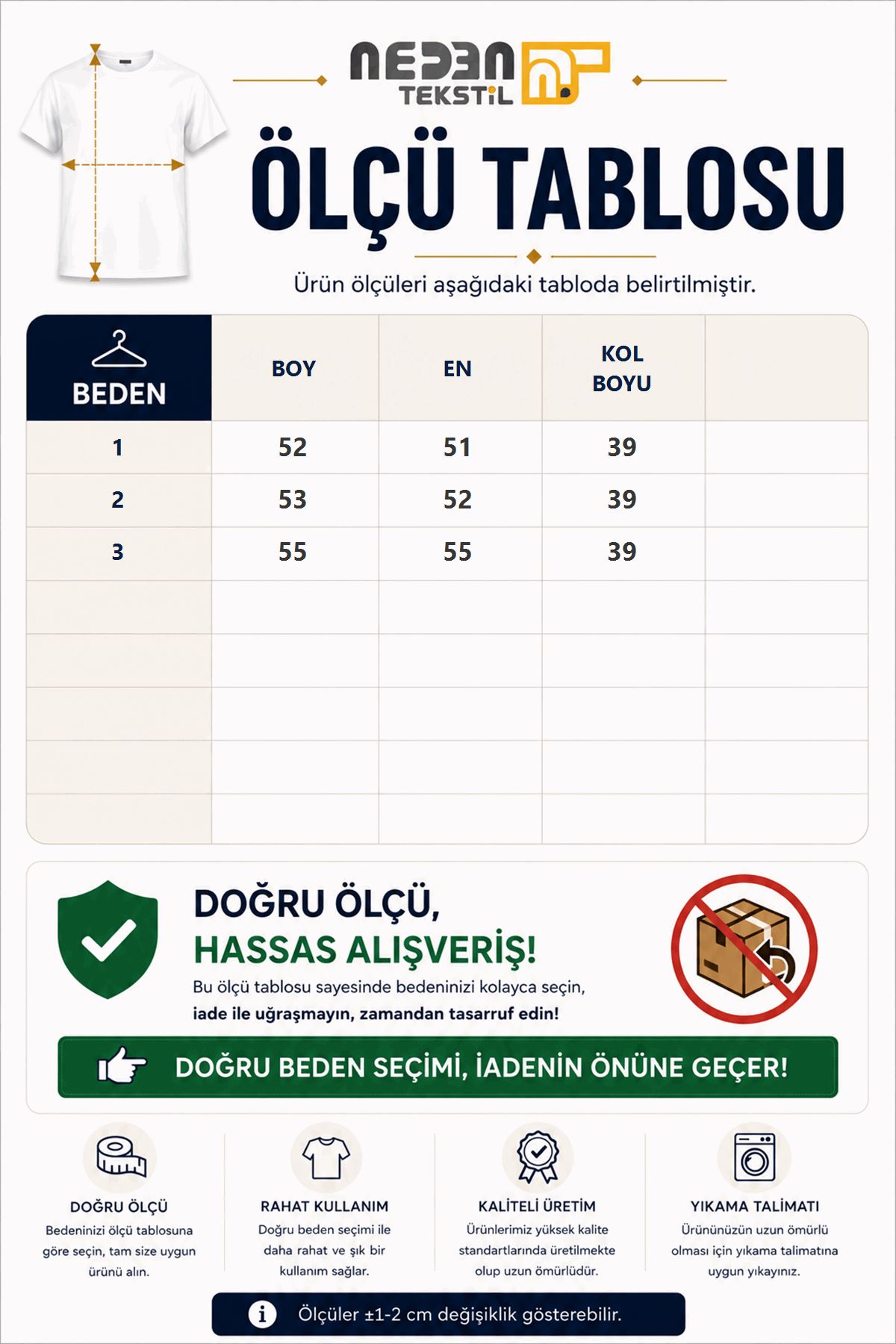 Ölçü tablosu