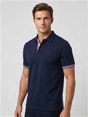 Erkek Polo Yaka Kontrast Şerit Detaylı Slim Fit T-Shirt