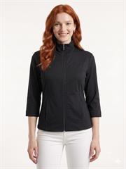 Kadın Slim Fit Siyah Fermuarlı Hırka