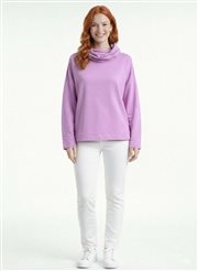 Oversize Kadın Sweatshirt Kapüşonlu Rahat Kalıp