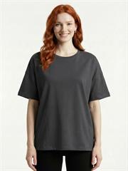 Kadın Relaxed Fit Koyu Gri T-Shirt