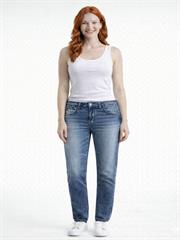Kadın Slim Fit Mavi Denim Pantolon