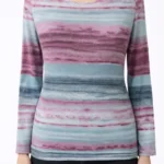 Batik Çizgili Uzun Kollu Bluz