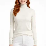 Balıkçı Yaka Triko Kazak - Ekru