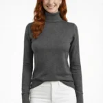 Balıkçı Yaka Triko Kazak - Antrasit