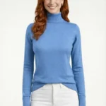 Balıkçı Yaka Triko Kazak - İndigo Mavisi