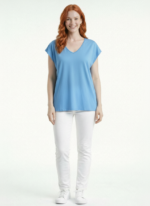 Kadın V Yaka Relaxed T-Shirt