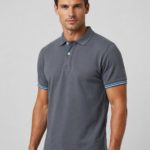 Erkek Polo Yaka Kontrast Şerit Detaylı Slim Fit T-Shirt
