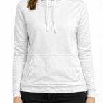 Beyaz Dik Yaka Uzun Kollu Sweatshirt