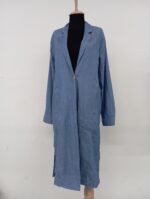 Kadın Mavi Denim Oversize Ceket - Görsel 3