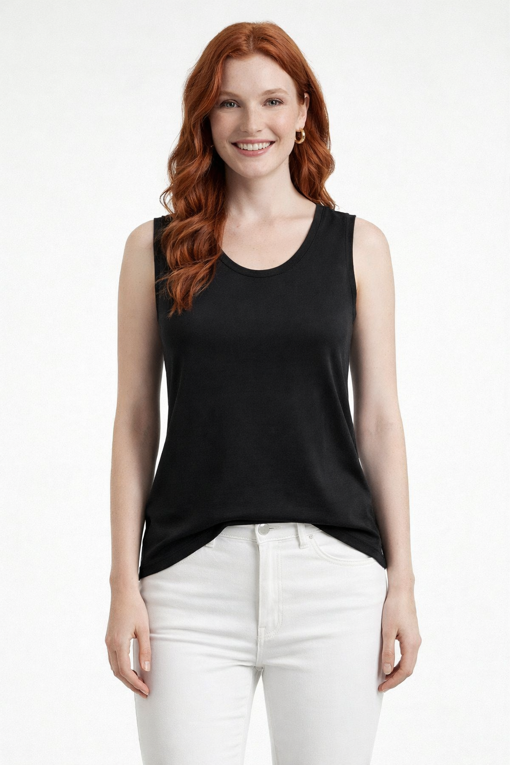 5979845b476e4cea993d33ceb8a4d252-5.png Siyah Kadın Kolsuz Standart T-Shirt - Görsel 1