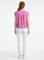 Kadın Kısa Kol Bağcıklı Basic T-Shirt - Görsel 2