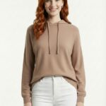 Kadın Kapüşonlu Basic Regular Fit Sweatshirt
