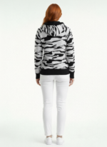 Desenli Kapüşonlu Kadın Sweatshirt - Görsel 2