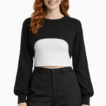 Dekolteli Crop Bolero Triko