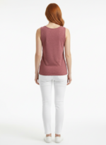 Kadın V Yaka İnce Askılı Basic T-Shirt - Görsel 2