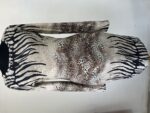 Kadın Zebra Desenli Viskoz Uzun Kollu Slim Fit Elbise - Görsel 3