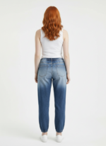 Kadın Slim Fit Mavi Denim Pantolon - Görsel 2