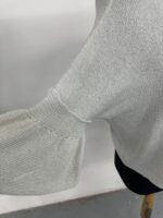 Kadın Gri Triko Hırka Volanlı Kol Detaylı Regular Fit - Görsel 4