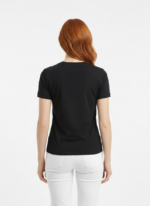 Kadın Siyah Basic Yuvarlak Yaka T-Shirt - Görsel 2