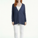 Kadın Oversize Basic V Yaka Triko Hırka