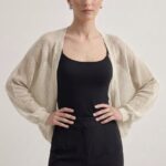 Premium Ajurlu İnce Triko Bolero Hırka