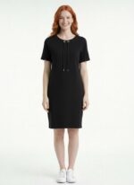 Neden Tekstil Kadın Siyah Kısa Kollu Basic T-Shirt Elbise