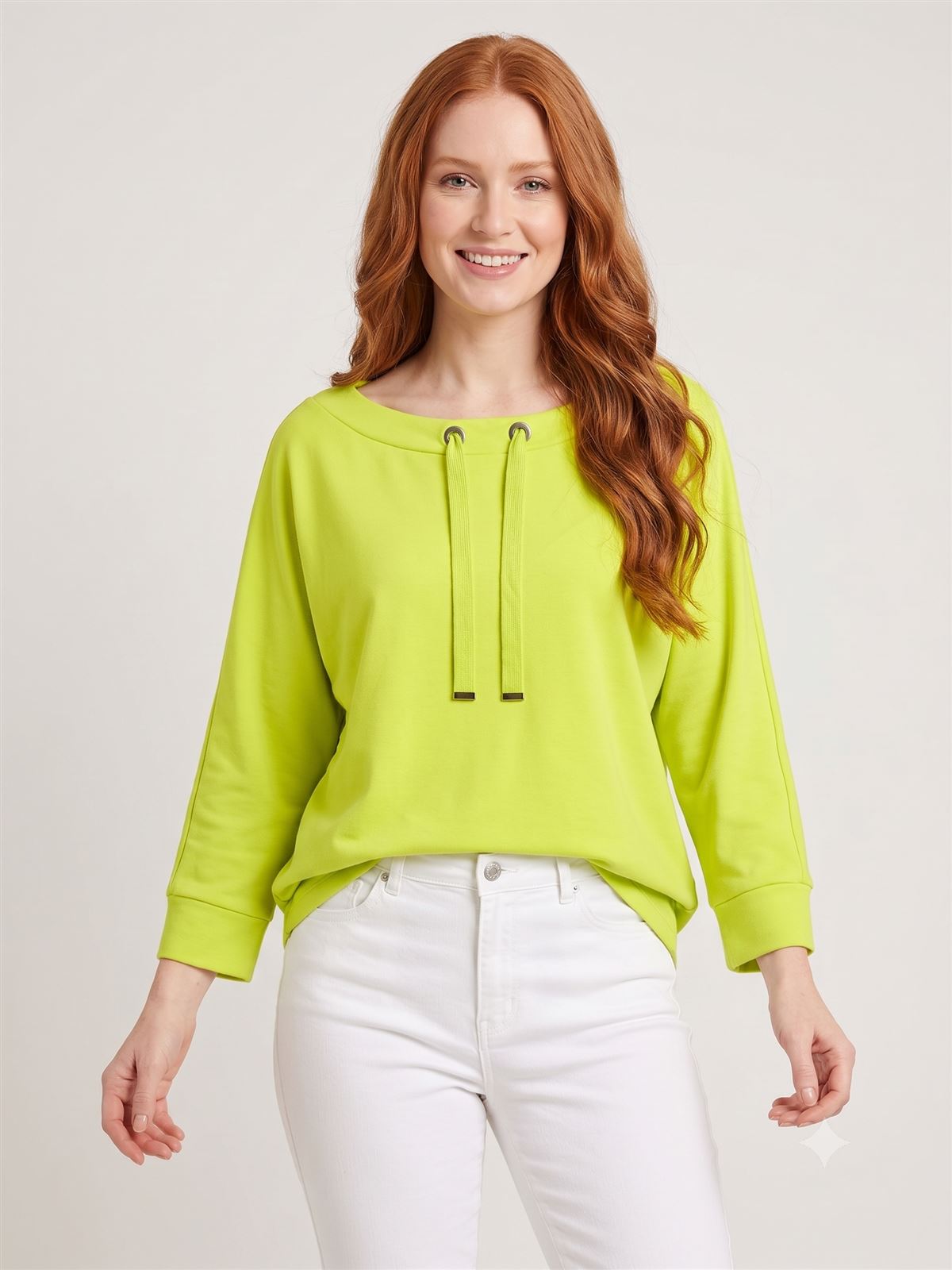 13dabd05-80ea-4c99-9a77-7f9221cfc573.jpg Kadın Relaxed Fit Uzun Kollu Yuvarlak Yaka Basic Bluz - Görsel 1