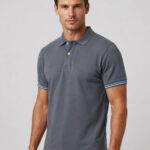 Neden Tekstil Erkek Polo Yaka Kontrast Şerit Detaylı Slim Fit T-Shirt