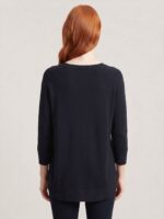 Neden Tekstil Kadın Siyah Oversize Triko Viskoz Bluz - Görsel 2