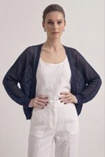 Neden Tekstil Premium Ajurlu İnce Triko Bolero Hırka