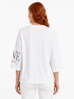 Neden Tekstil Kadın Beyaz Oversize Yazılı T-Shirt - Görsel 2