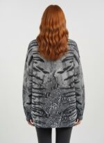 Neden Tekstil Kadın Oversize Triko Kazak Baskılı Uzun Kollu - Görsel 2