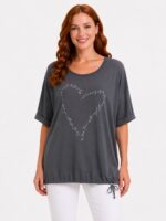 Kadın Oversize Gri T-Shirt