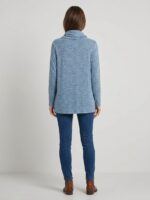 Kadın Mavi Yaka Detaylı Uzun Kollu Sweatshirt - Görsel 2