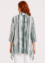 Neden Tekstil Kadın Çizgili Oversize Gömlek - Görsel 2