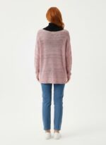 Neden Tekstil Kadın Oversize Triko Kazak - Pembe - Görsel 2