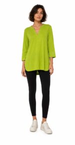 Neden Tekstil Kadın Viscon V Yaka Relaxed Fit Uzun Kollu Bluz