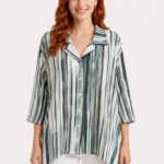 Neden Tekstil Kadın Çizgili Oversize Gömlek