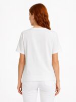 Kadın Basic Beyaz Kısa Kollu T-Shirt - Görsel 2
