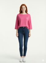 Neden Tekstil Kadın Relax Fit Yarım Kol Pembe T-Shirt