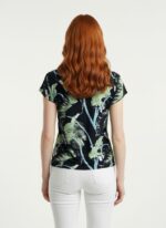 Kadın Desenli Günlük Yuvarlak Yaka Kısa Kollu T-Shirt - Görsel 2