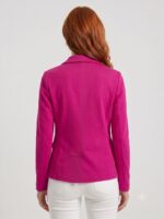 Kadın Slim Fit Fuşya Ceket - Görsel 2