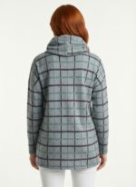 Neden Tekstil Kadın Ekose Desenli Kapüşonlu Sweatshirt - Görsel 2