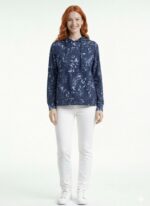 Kadın Kapüşonlu Yaprak Desenli Sweatshirt - Görsel 2