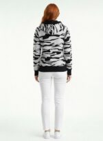 Desenli Kapüşonlu Kadın Sweatshirt - Görsel 2