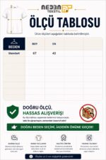Neden Tekstil Kadın Siyah Beyaz Desenli Uzun Kollu Triko Kazak - Görsel 4