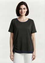 Kadın Siyah Casual Rahat T-Shirt