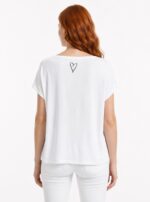 Neden Tekstil Kadın Beyaz Basic Yuvarlak Yaka T-Shirt - Görsel 2